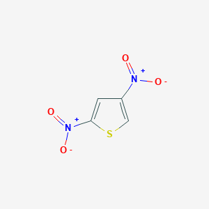 molecular formula C4H2N2O4S B13399970 2,4-Dinitrothiophene CAS No. 5347-12-6