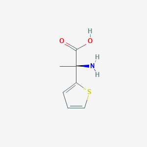 molecular formula C7H9NO2S B13399995 (2S)-2-Amino-2-(thiophen-2-YL)propanoic acid 