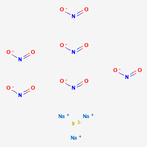 molecular formula IrN6Na3O12-6 B134000 Trisodium;iridium(3-);hexanitrite CAS No. 142048-03-1
