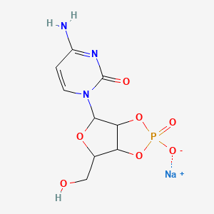 molecular formula C9H11N3NaO7P B13400012 Cytidine 2',3'-cyclic monophosphate monosodium salt 