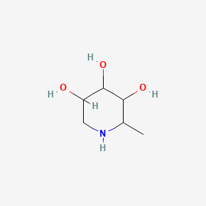 molecular formula C6H13NO3 B13400018 2-Methyl-3,4,5-piperidinetriol 