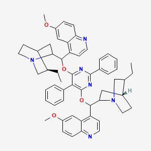 molecular formula C56H60N6O4 B13400047 Hydroquinine 2,5-diphenyl-4,6-pyri-midinediyl diether 