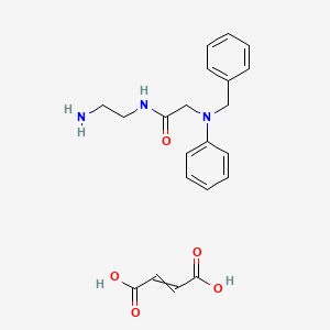 molecular formula C21H25N3O5 B13400104 n-(2-Aminoethyl)-2-(benzylphenylamino)acetamide maleate 