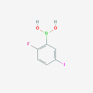 molecular formula C6H5BFIO2 B1340011 2-Fluoro-5-iodophenylboronic acid CAS No. 866683-41-2