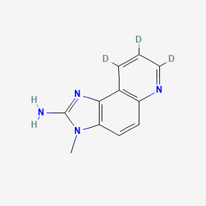 molecular formula C11H10N4 B13400163 3-Methyl-3H-imidazo[4,5-f]quinolin-7,8,9-d3-2-amine 