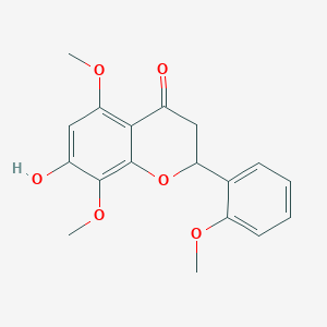 molecular formula C18H18O6 B13400171 7-Hydroxy-5,8,2'-trimethoxyflavanone 