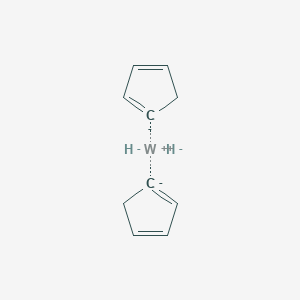 molecular formula C10H12W-2 B13400174 Bis(cyclopentadienyl)tungsten dihydride 
