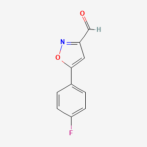5-(4-Fluorophenyl)isoxazole-3-carboxaldehyde