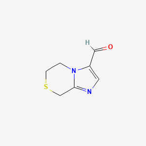 B1340022 6,8-dihydro-5H-imidazo[2,1-c][1,4]thiazine-3-carbaldehyde CAS No. 623564-36-3
