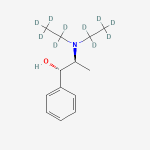 molecular formula C13H21NO B13400259 rac-syn N,N-Diethyl-d10 Norephedrine 