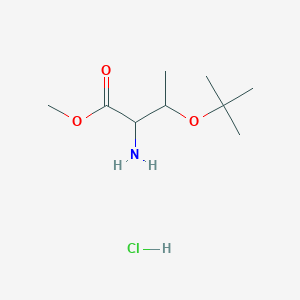 molecular formula C9H20ClNO3 B13400314 Methyl 2-amino-3-(tert-butoxy)butanoate hydrochloride 