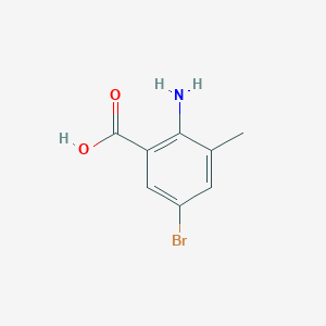 molecular formula C8H8BrNO2 B1340033 2-Amino-5-bromo-3-methylbenzoic acid CAS No. 206548-13-2