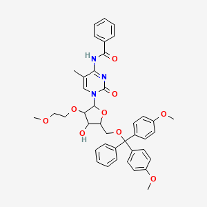 molecular formula C41H43N3O9 B13400422 N4-Benzoyl-5'-O-DMT-2'-O-(2-Methoxyethyl)-5-methylcytidine 