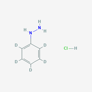 molecular formula C6H9ClN2 B13400498 Phenylhydrazine-d5 Hydrochloride (Major) 