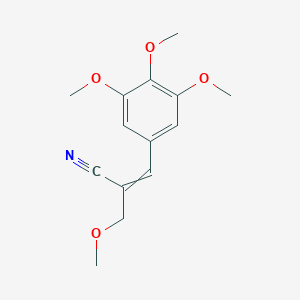 molecular formula C14H17NO4 B134005 3,4,5-Trimethoxy-2-(methoxymethyl)cinnamonitrile CAS No. 7520-69-6