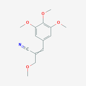 molecular formula C14H17NO4 B134005 2-(Methoxymethyl)-3-(3,4,5-trimethoxyphenyl)acrylonitrile CAS No. 7520-69-6