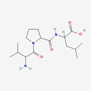 molecular formula C16H29N3O4 B13400527 Valylprolylleucine 