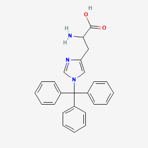 molecular formula C25H23N3O2 B13400555 H-D-His(tau-Trt)-OH 