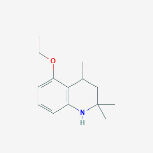 molecular formula C14H21NO B134006 5-Ethoxy-2,2,4-trimethyl-1,2,3,4-tetrahydroquinoline CAS No. 147991-79-5