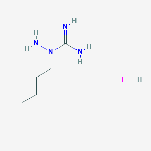 molecular formula C6H17IN4 B13400636 N-Amino-N-pentylguanidine hydroiodide 