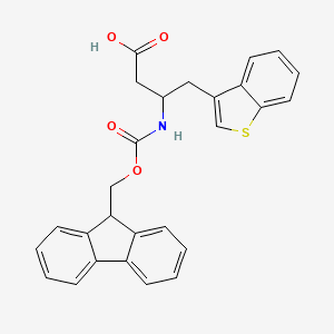 molecular formula C27H23NO4S B13400685 Fmoc-beta-hoala(3-benzothienyl)-oh 