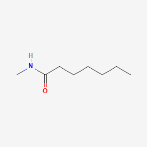 molecular formula C8H17NO B13400693 Heptanamide, N-methyl- CAS No. 3400-24-6