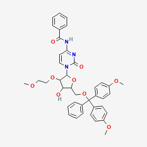 molecular formula C40H41N3O9 B13400699 N-Benzoyl-5\'-O-[bis(4-methoxyphenyl)phenylmethyl]-2\'-O-(2-methoxyethyl)cytidine 