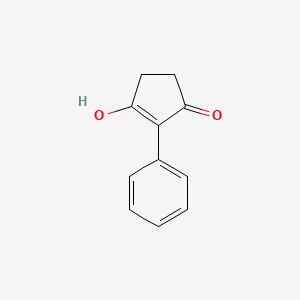 molecular formula C11H10O2 B1340077 3-Hydroxy-2-phenylcyclopent-2-enone CAS No. 5864-79-9