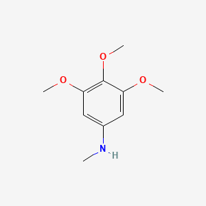 molecular formula C10H15NO3 B1340082 3,4,5-trimethoxy-N-methylaniline CAS No. 124346-71-0