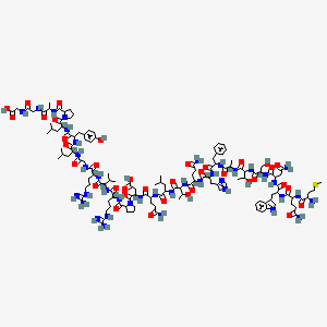 molecular formula C131H199N39O37S B13400830 H-DL-Met-DL-Gln-DL-Trp-DL-Asn-DL-Ser-DL-xiThr-DL-Ala-DL-Phe-DL-His-DL-Gln-DL-xiThr-DL-Leu-DL-Gln-DL-Asp-DL-Pro-DL-Arg-DL-Val-DL-Arg-Gly-DL-Leu-DL-Tyr-DL-Leu-DL-Pro-DL-Ala-Gly-Gly-OH 