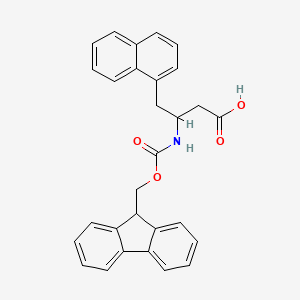 molecular formula C29H25NO4 B13400831 Fmoc-beta-hoala(1-naphthyl)-oh 