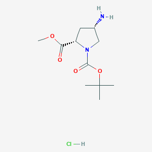 Methyl (2S,4S)-1-Boc-4-aminopyrrolidine-2-carboxylate hydrochloride
