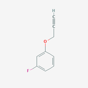 molecular formula C9H7FO B1340094 1-Fluoro-3-(prop-2-yn-1-yloxy)benzene CAS No. 94831-93-3