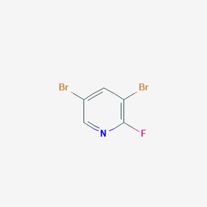 molecular formula C5H2Br2FN B1340105 3,5-二溴-2-氟吡啶 CAS No. 473596-07-5