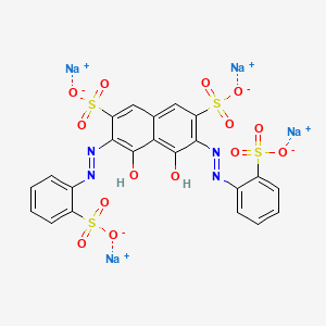 molecular formula C22H12N4Na4O14S4 B13401055 Sulfonazo III Sodium Salt (Technical Grade) 