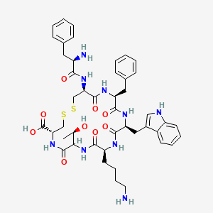 molecular formula C45H57N9O9S2 B13401098 Des-THR-ol-Octreotide 
