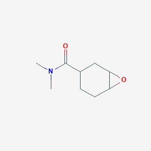 molecular formula C9H15NO2 B13401193 N,N-dimethyl-7-oxabicyclo[4.1.0]heptane-3-carboxamide 