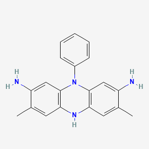 molecular formula C20H20N4 B1340120 3,7-Dimethyl-10-phenyl-5,10-dihydrophenazine-2,8-diamine CAS No. 63317-00-0