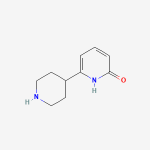 molecular formula C10H14N2O B13401210 6-(Piperidin-4-YL)pyridin-2(1H)-one 