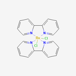 molecular formula C20H16Cl2N4Ru B13401263 dichlororuthenium;2-pyridin-2-ylpyridine 