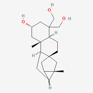 molecular formula C20H32O3 B13401305 Trachyloban-2B,18,19-tetraol 