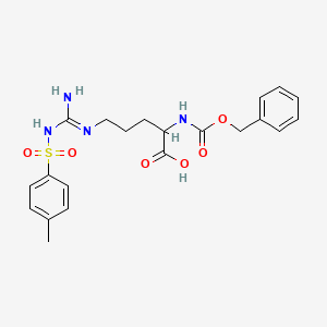 molecular formula C21H26N4O6S B13401319 N-Cbz-Nomega-tosyl-L-arginine 