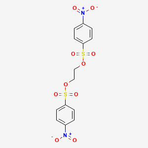 molecular formula C14H12N2O10S2 B13401325 Ethylenebis(p-nitrobenzenesulfonate) CAS No. 25297-82-9
