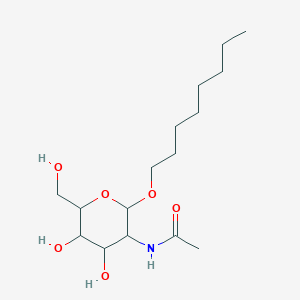 molecular formula C16H31NO6 B13401364 N-(4,5-Dihydroxy-6-hydroxymethyl-2-octyloxy-tetrahydro-pyran-3-yl)-acetamide 