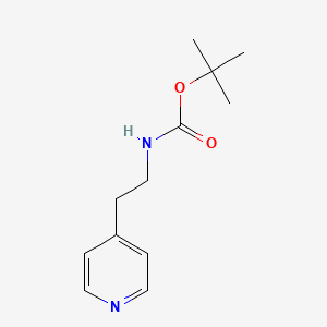 molecular formula C12H18N2O2 B1340140 Tert-butyl N-[2-(pyridin-4-YL)ethyl]carbamate CAS No. 109573-05-9