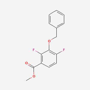 molecular formula C15H12F2O3 B13401425 Methyl 3-(benzyloxy)-2,4-difluorobenzoate 