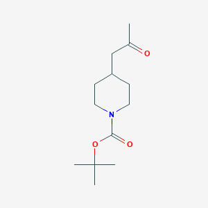 molecular formula C13H23NO3 B1340143 tert-Butyl 4-(2-oxopropyl)piperidine-1-carboxylate CAS No. 206989-54-0