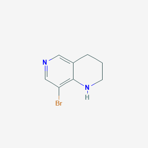 molecular formula C8H9BrN2 B1340145 8-Bromo-1,2,3,4-tetrahydro-[1,6]naphthyridine CAS No. 362606-16-4