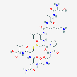 molecular formula C42H71N13O14S2 B13401469 Ser-ala-alloresact 