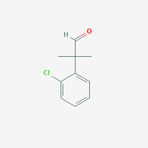 molecular formula C10H11ClO B1340147 2-(2-Chlorophenyl)-2-methylpropanal CAS No. 484001-11-8